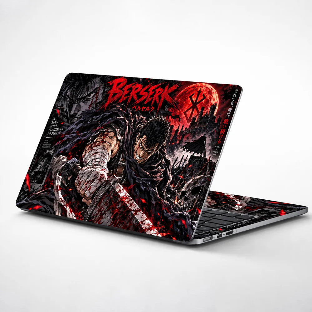 Berserk Blood Moon Warrior Laptop Skin - View 1