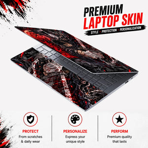 Berserk Blood Moon Warrior Laptop Skin - View 3