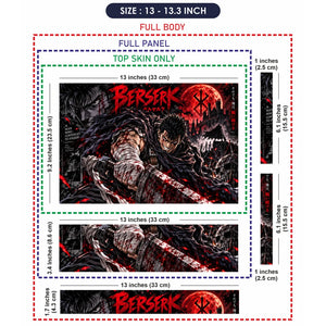 Berserk Blood Moon Warrior Laptop Skin - View 6