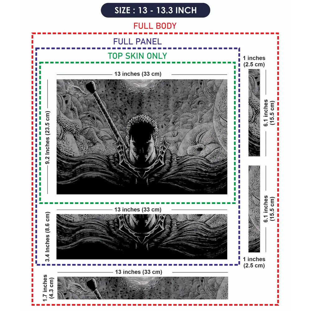 Berserk Guts Berserker Armor Laptop Skin - View 6