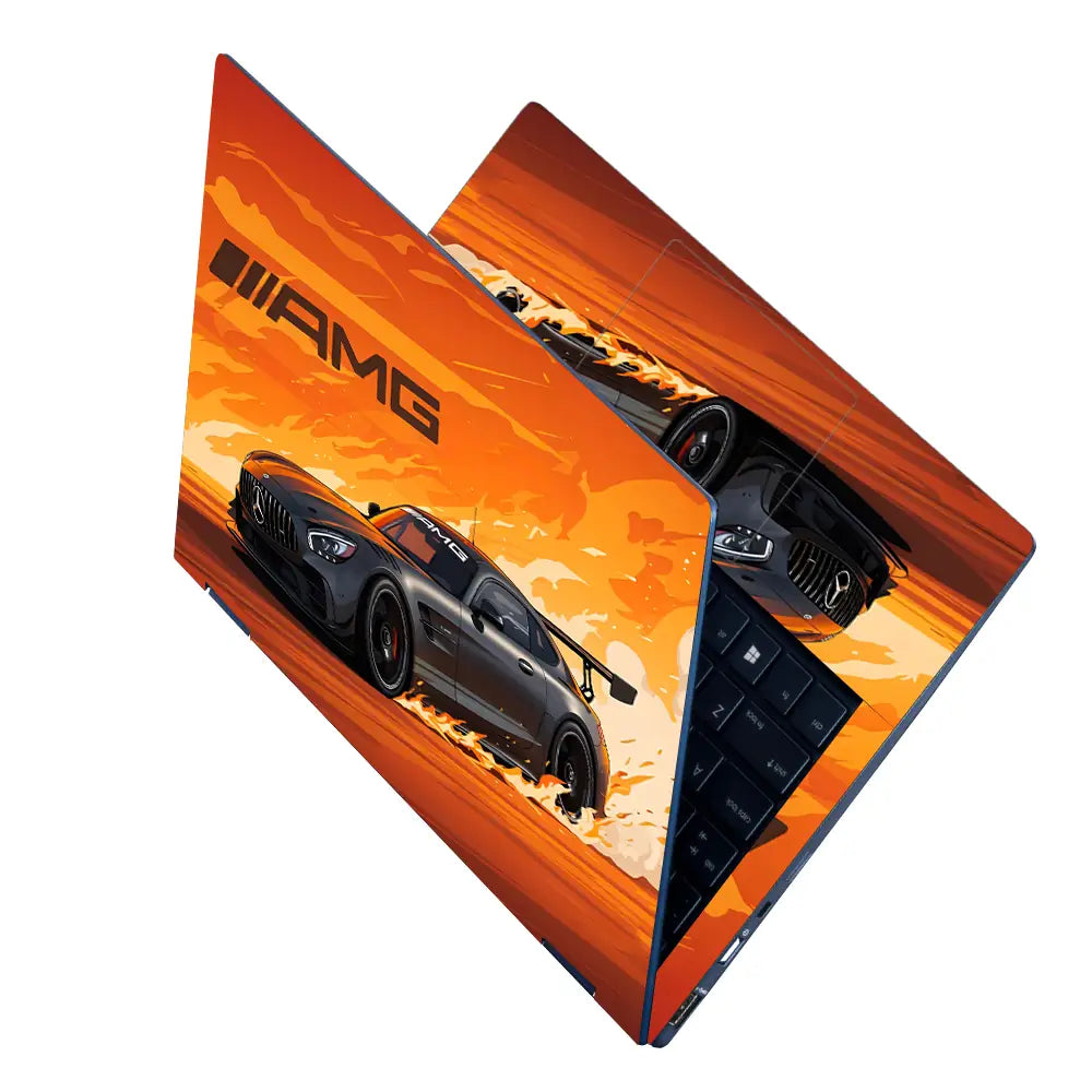 Black AMG GT Laptop Skin - View 2