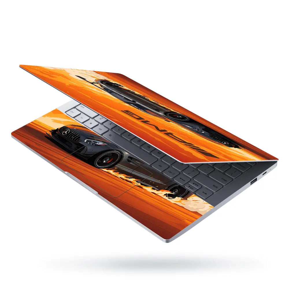Black AMG GT Laptop Skin - View 3