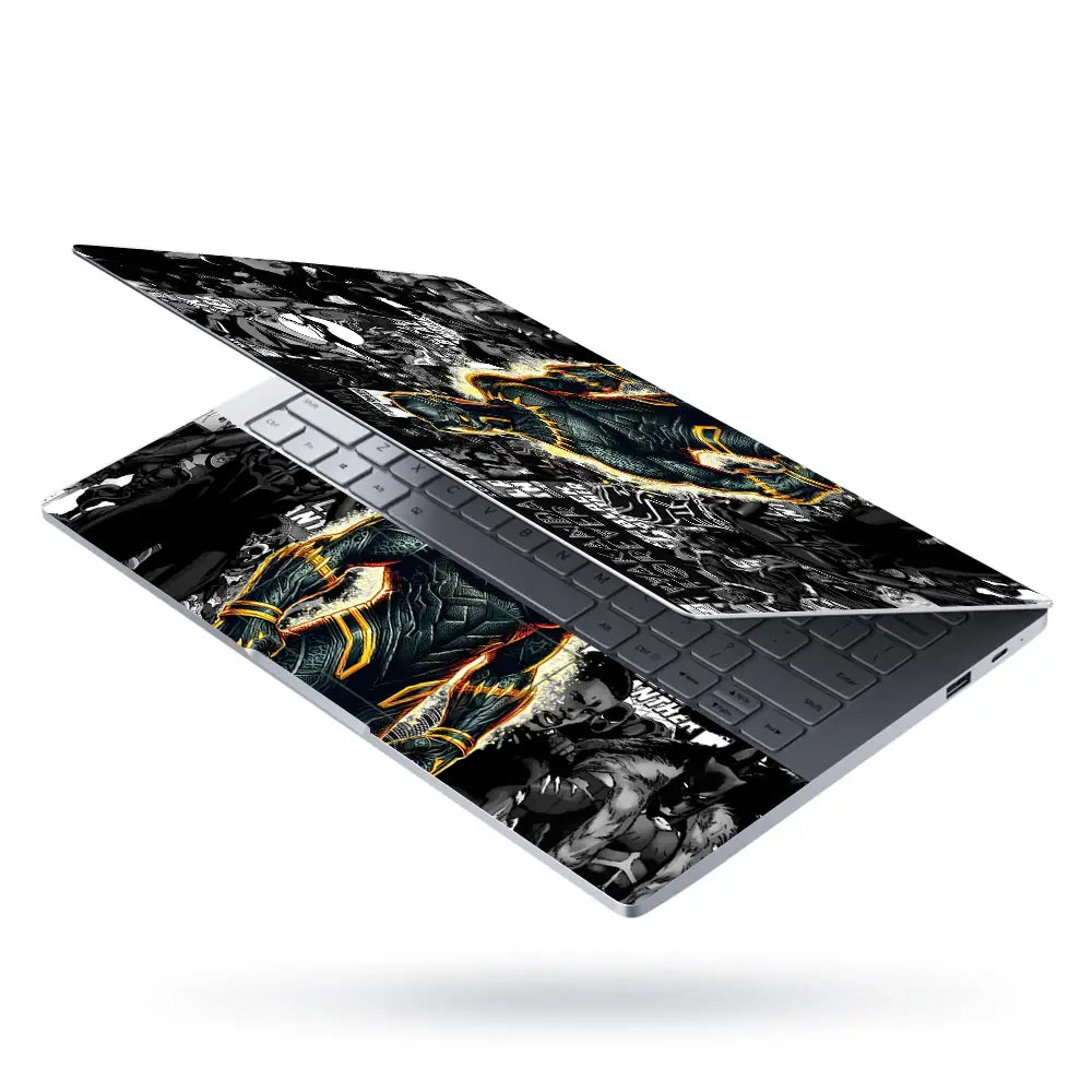 Black Panther Wakanda Comic Grunge Laptop Skin - View 3