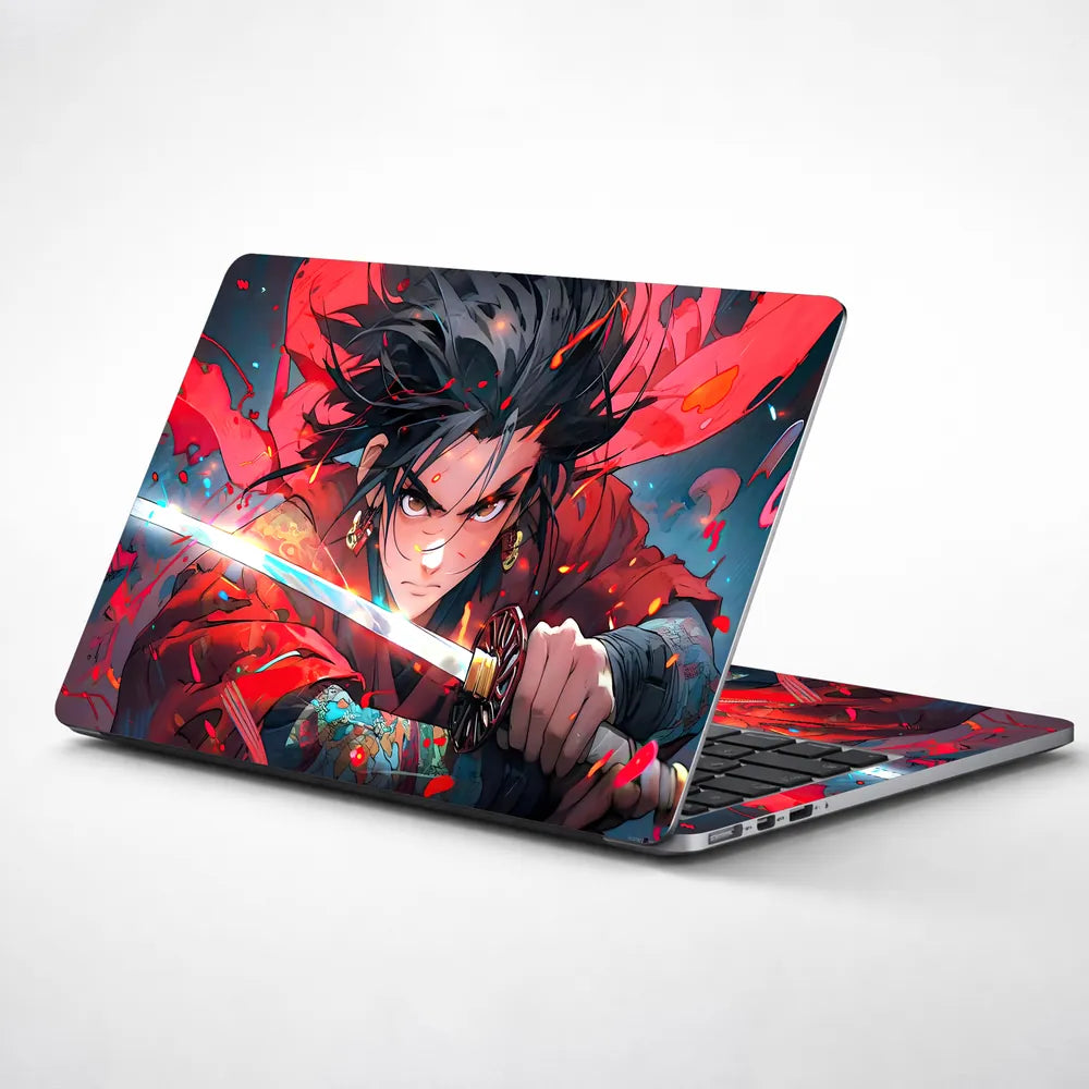 Blade of the Anime Samurai Laptop Skin - View 1