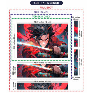 Blade of the Anime Samurai Laptop Skin - View 9