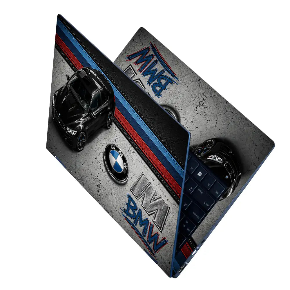 BMW M Black Top View Garage Laptop Skin - View 2