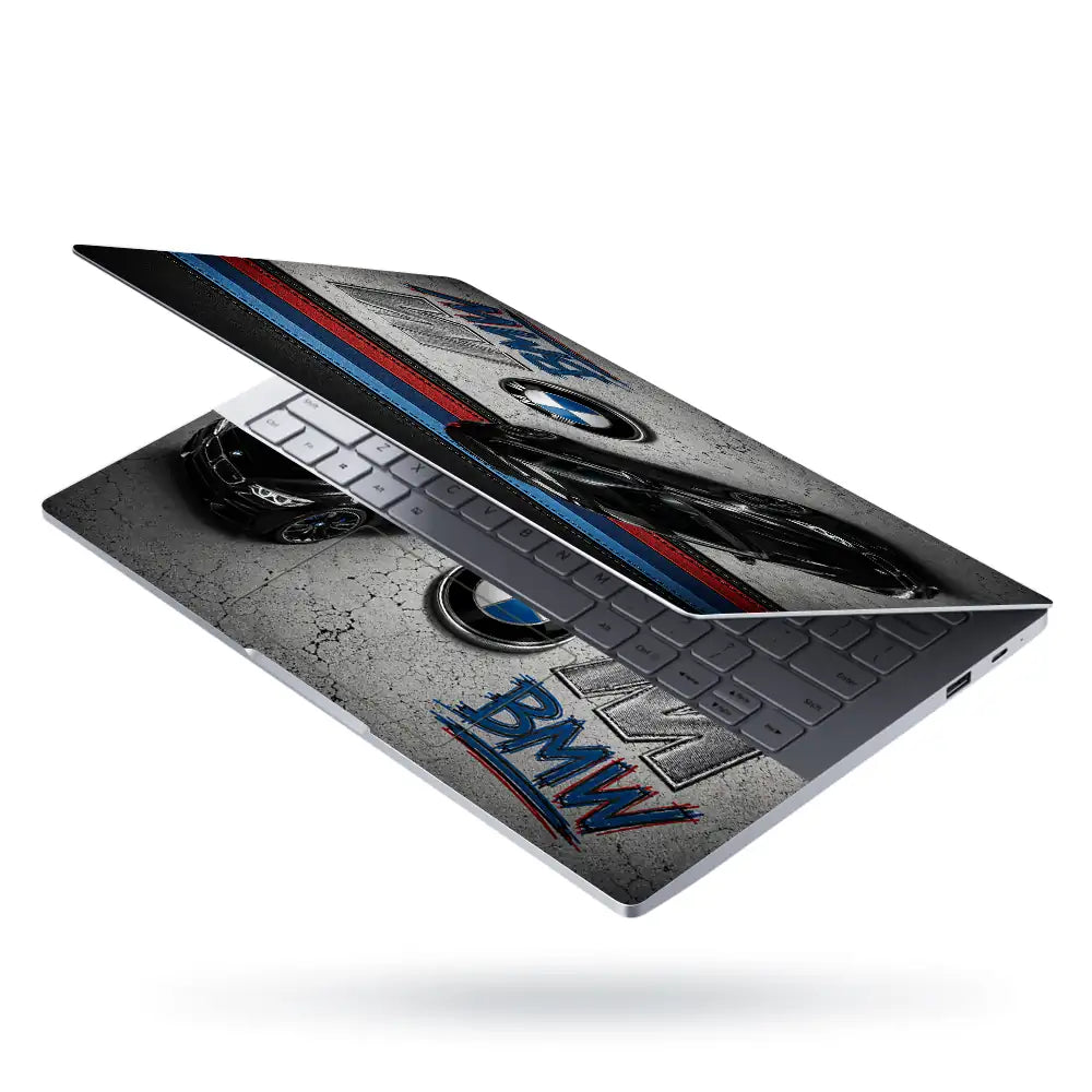 BMW M Black Top View Garage Laptop Skin - View 3