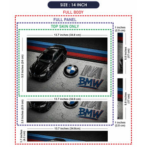 BMW M Black Top View Garage Laptop Skin - View 7