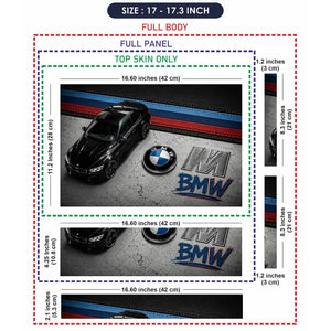 BMW M Black Top View Garage Laptop Skin - View 9