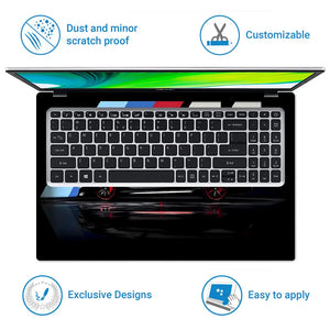 BMW M Performance Black Laptop Skin - View 5