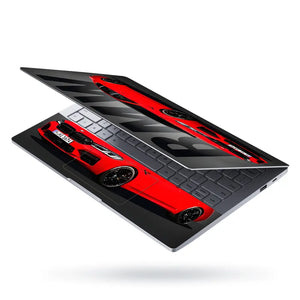BMW M Series Red Sedan Laptop Skin - View 3