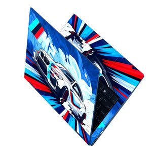 BMW M Sport White Splash Laptop Skin - View 2