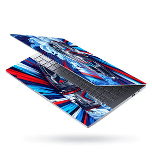 BMW M2 Comic Art Grey Swirl Laptop Skin - View 3
