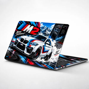 BMW M2 Drift Born Different Laptop Skin - View 1