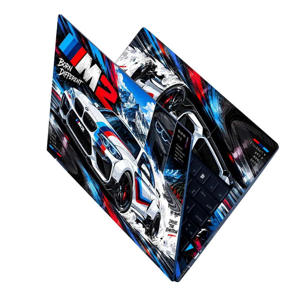 BMW M2 Drift Born Different Laptop Skin - View 2