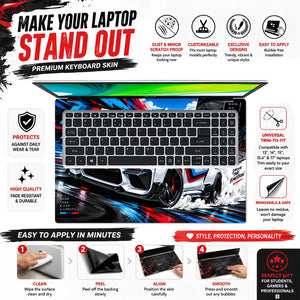 BMW M2 Drift Born Different Laptop Skin - View 5