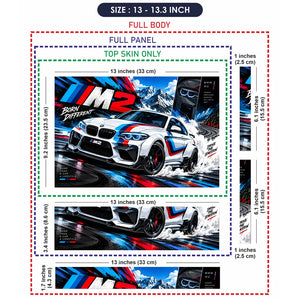 BMW M2 Drift Born Different Laptop Skin - View 6