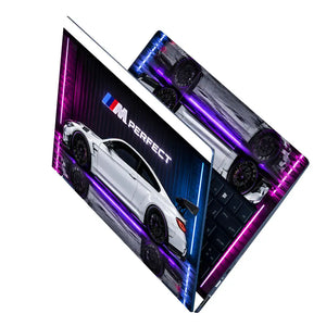 BMW M4 M Perfect Neon Laptop Skin - View 2