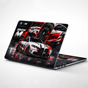 BMW M4 Power in Motion Laptop Skin - View 1