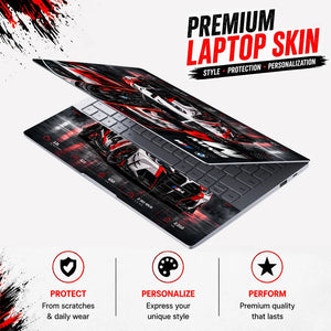 BMW M4 Power in Motion Laptop Skin - View 3
