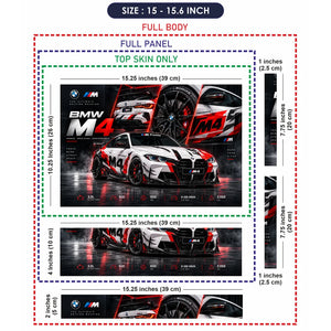 BMW M4 Power in Motion Laptop Skin - View 8