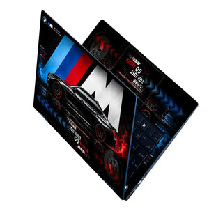 BMW M5 Black Go Faster Laptop Skin - View 2