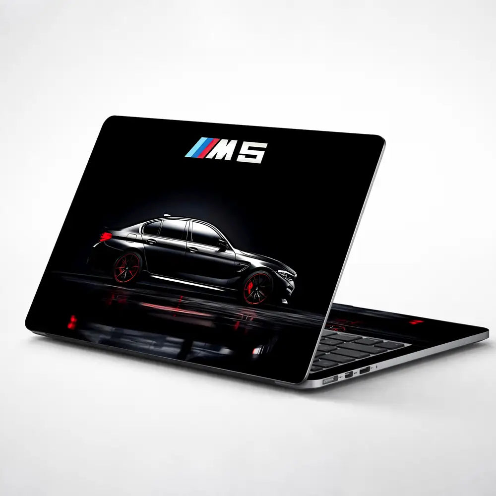 BMW M5 Black Performance Laptop Skin - View 1