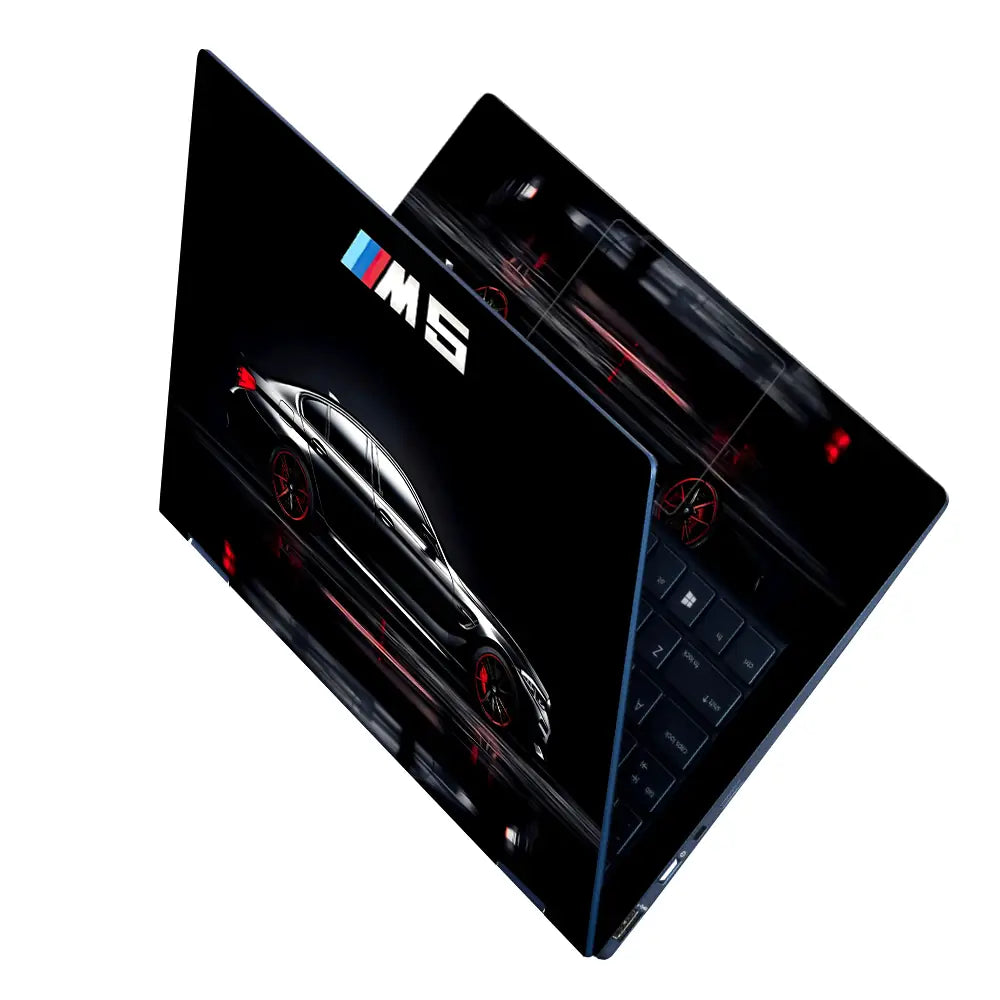 BMW M5 Black Performance Laptop Skin - View 2