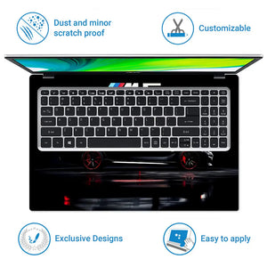 BMW M5 Black Performance Laptop Skin - View 5