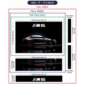 BMW M5 Black Performance Laptop Skin - View 9