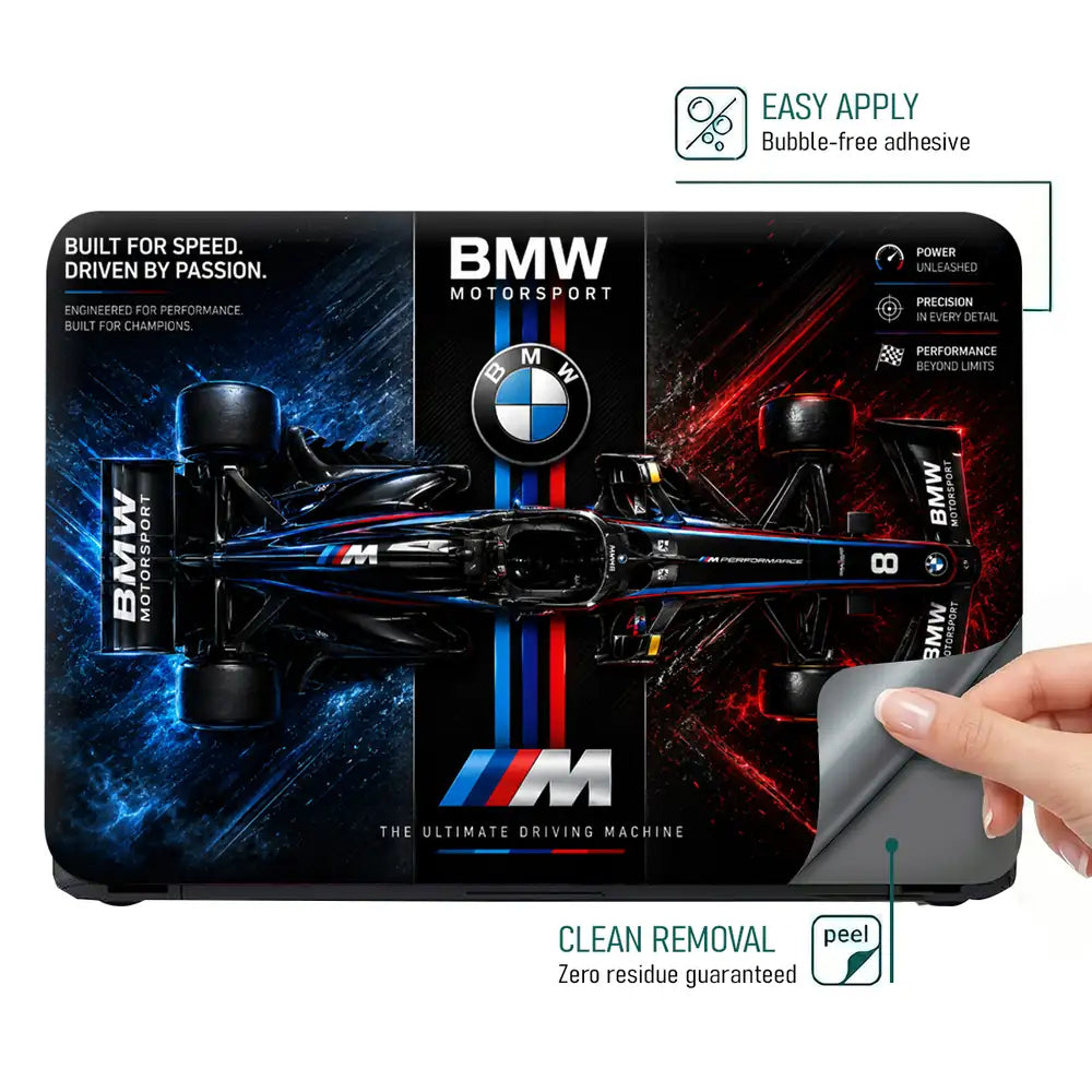 BMW Motorsport F1 Concept Top View Laptop Skin - View 4