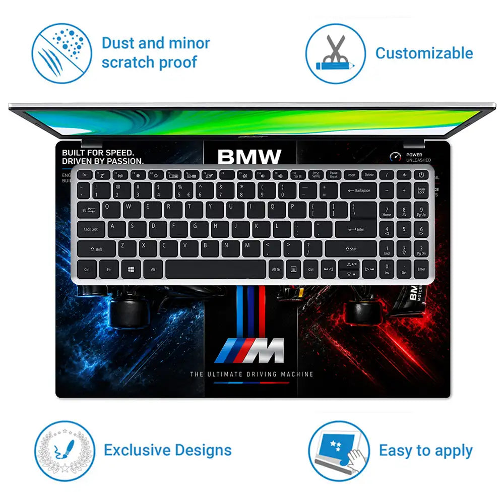 BMW Motorsport F1 Concept Top View Laptop Skin - View 5