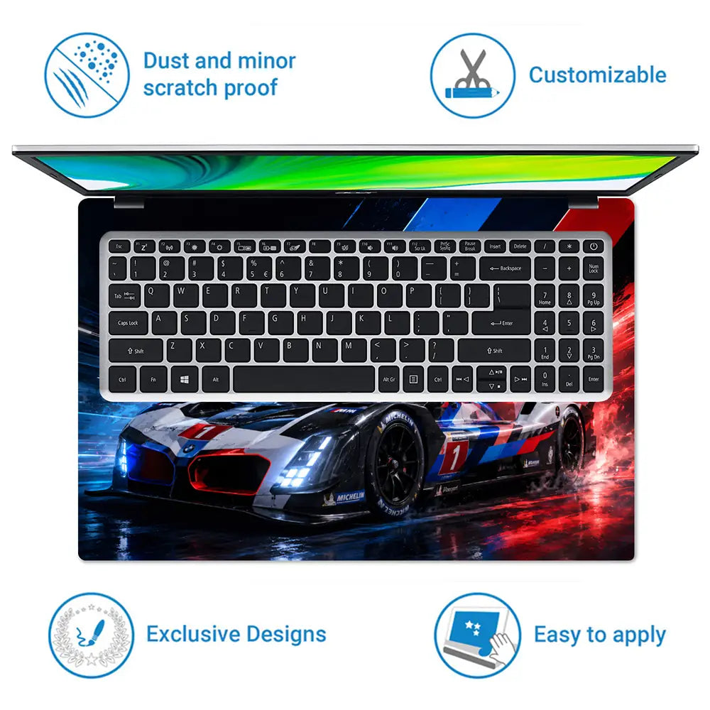 BMW Motorsport M Laptop Skin - View 5