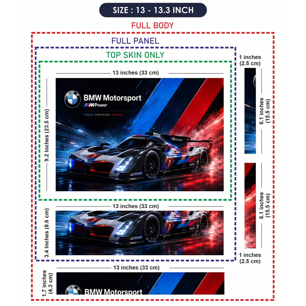 BMW Motorsport M Laptop Skin - View 6