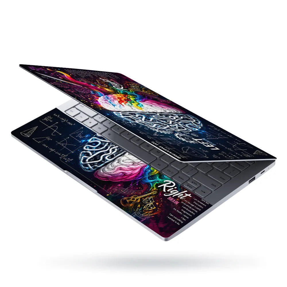 Breaking 101 Left Right Brain Laptop Skin - View 3