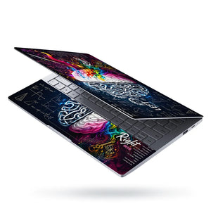 Breaking 101 Left Right Brain Laptop Skin - View 3