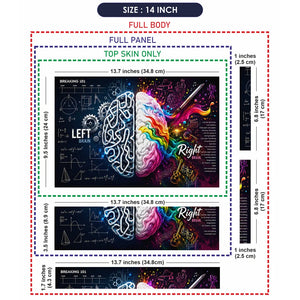 Breaking 101 Left Right Brain Laptop Skin - View 7