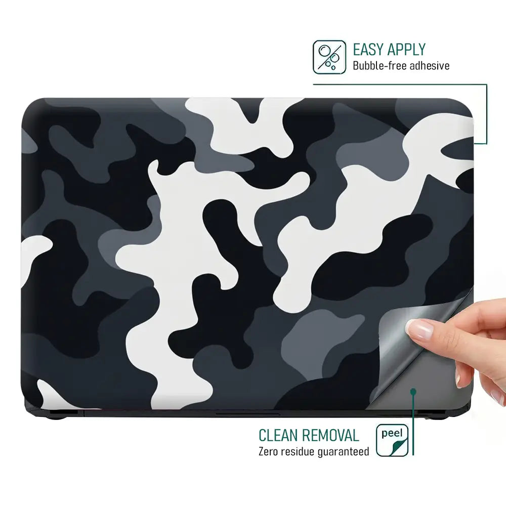 Camouflage Arctic Urban Laptop Skin - View 4