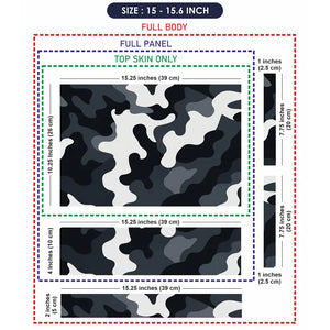 Camouflage Arctic Urban Laptop Skin - View 8
