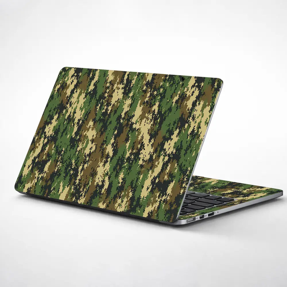 Camouflage Army Digital Laptop Skin - View 1