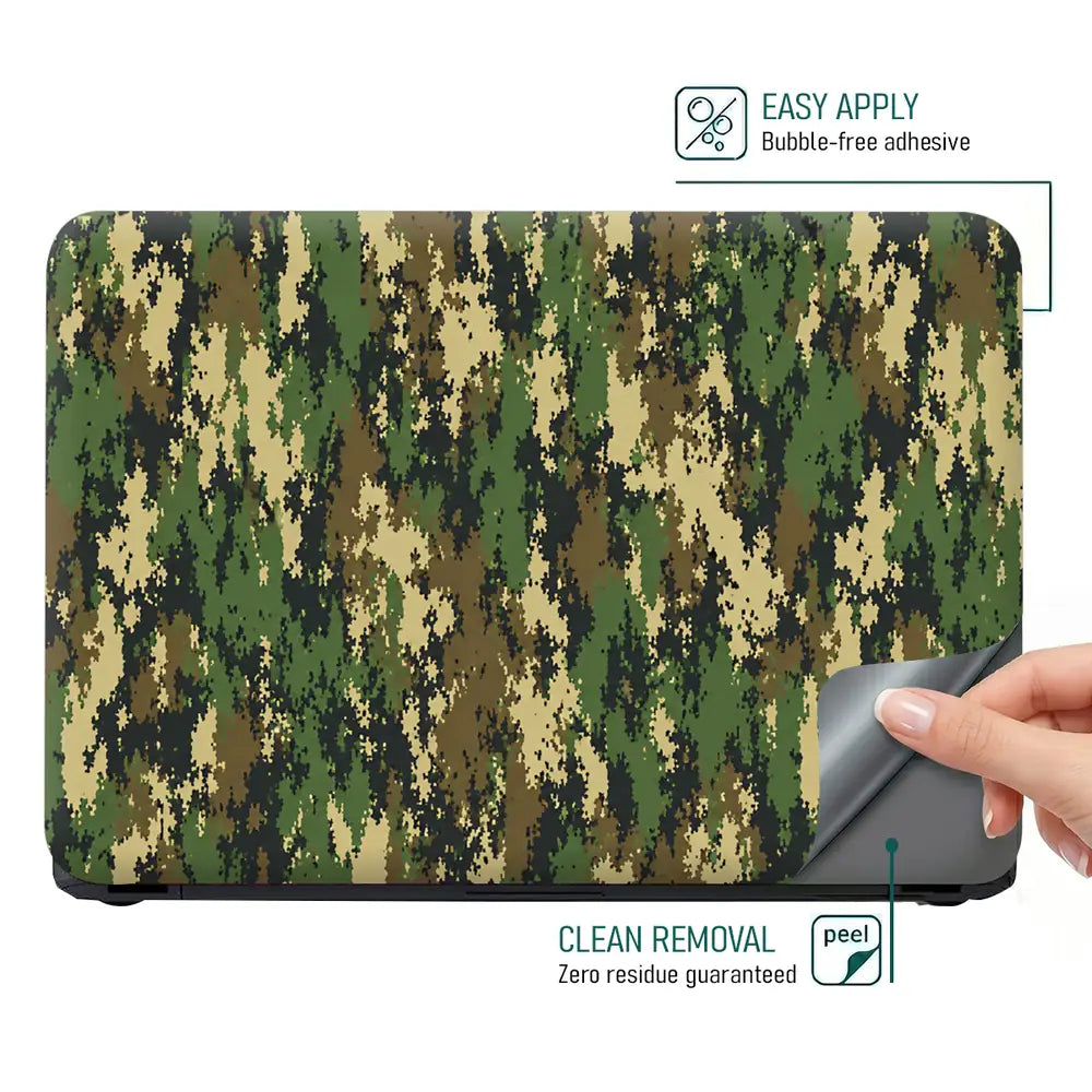 Camouflage Army Digital Laptop Skin - View 4