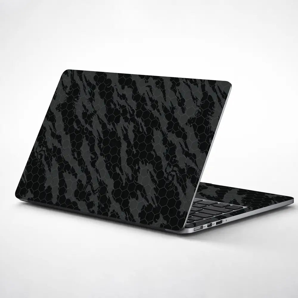 Camouflage Black Halftone Laptop Skin - View 1