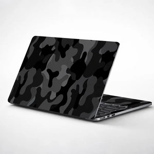 Camouflage Blackout Laptop Skin - View 1