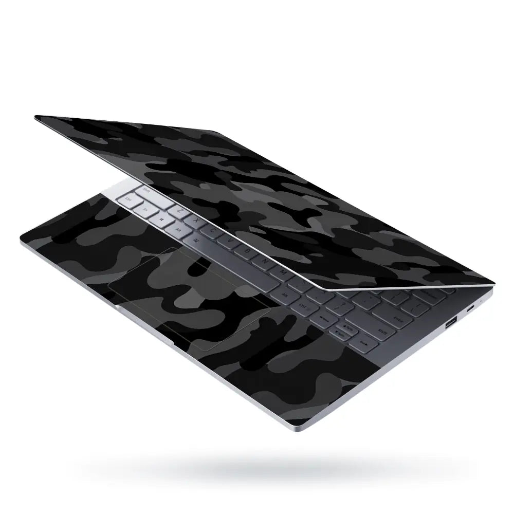 Camouflage Blackout Laptop Skin - View 3