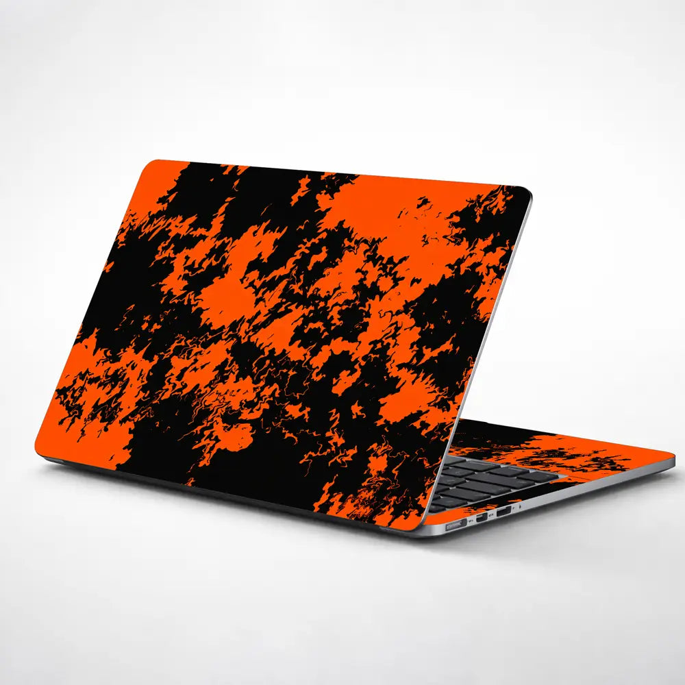 Camouflage Blaze Orange Laptop Skin - View 1