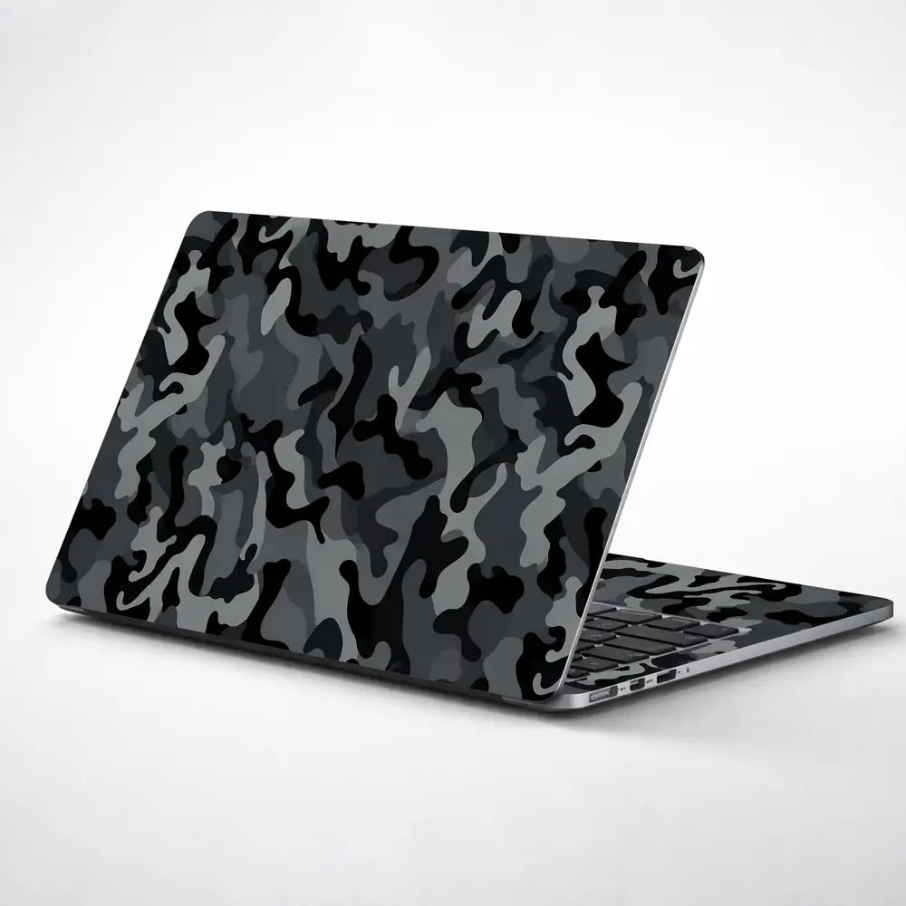 Camouflage Charcoal Urban Laptop Skin - View 1