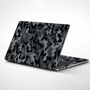 Camouflage Charcoal Urban Laptop Skin - View 1