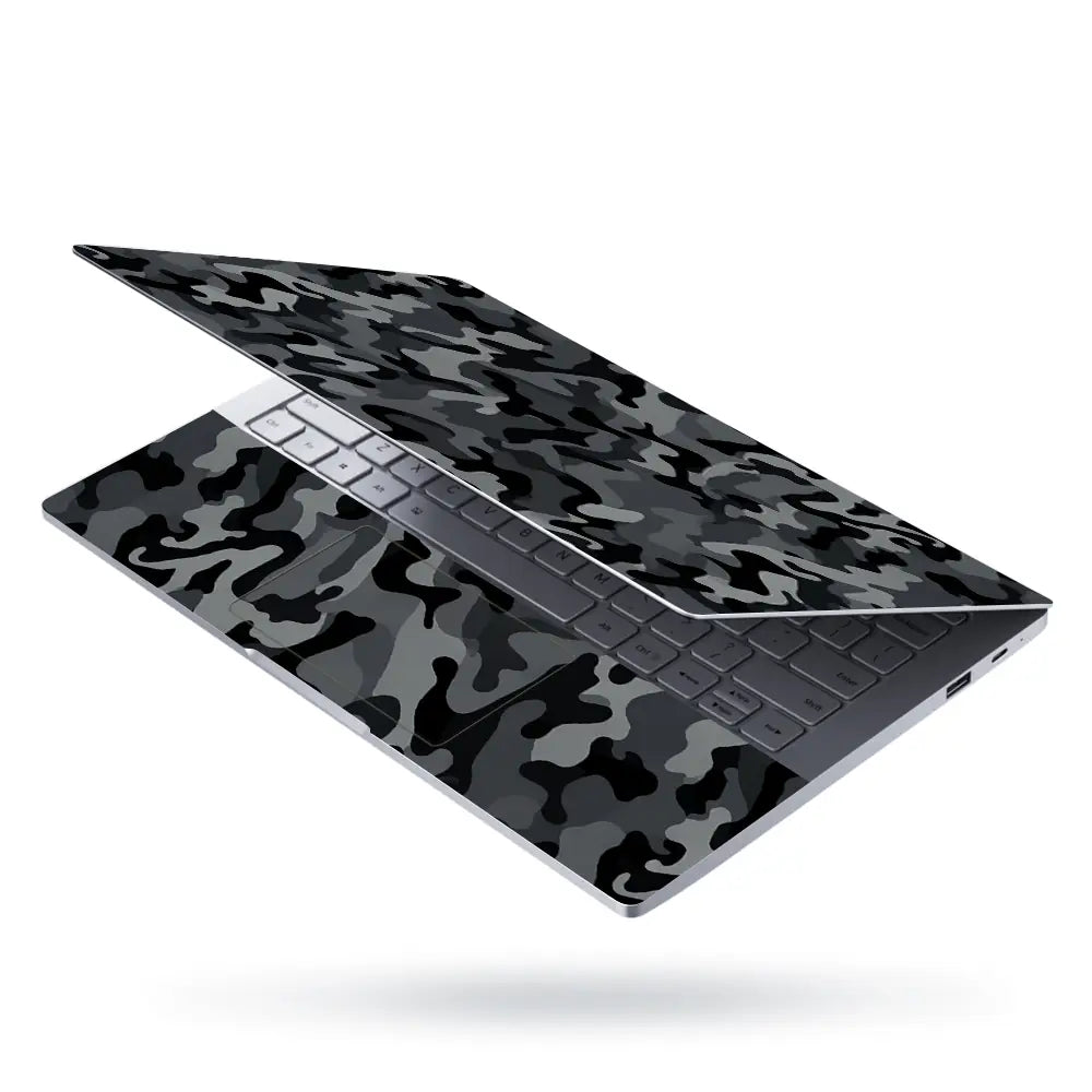 Camouflage Charcoal Urban Laptop Skin - View 3