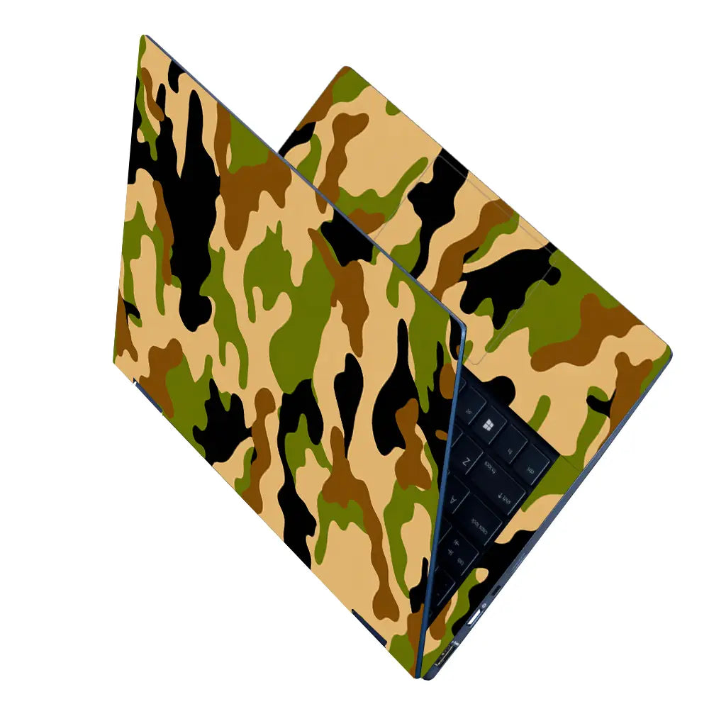 Camouflage Classic Woodland Laptop Skin - View 2
