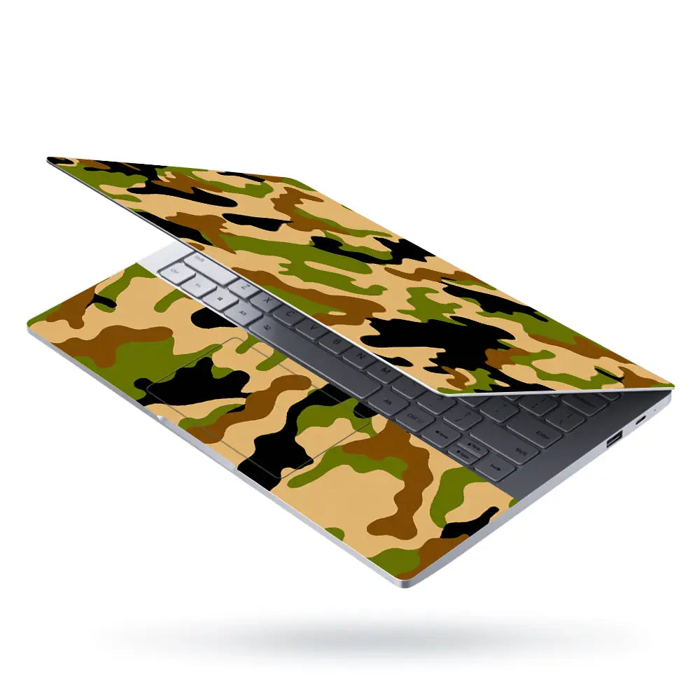 Camouflage Classic Woodland Laptop Skin - View 3